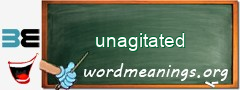 WordMeaning blackboard for unagitated